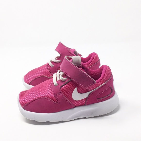 pink nike velcro shoes